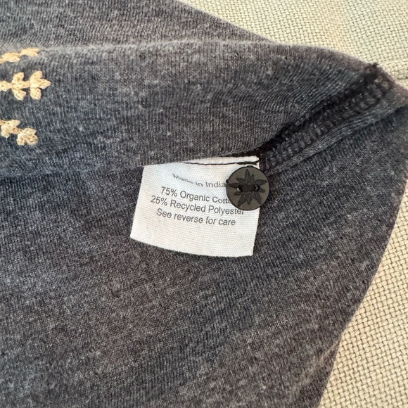 Alp N Rock Sundance Gray Cardigan with Cream Embroidery - Picture 5 of 5